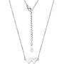 Caiyao 2-3Pcs Stainless Steel Polished Love Heart BFF Sister Pendant Necklace Peacah Heart Long Distance Best Friends Matching Necklace for Teen Girls Women Friendship Jewelry Graduation Gift