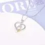 Owl Necklace 925 Sterling Silver Cute Animal CZ Heart Pendant Jewelry Gift for Women Girls (owl necklace)