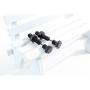 Feraco Screw Earrings for Women Men Stainless Steel Screw-on Stud Earring Backs Piercing Jewelry