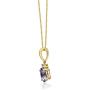 Gin & Grace 10K Yellow Gold Genuine Tanzanite Diamond (I1,I2) Pendant for Women