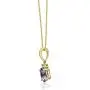 Gin & Grace 10K Yellow Gold Genuine Tanzanite Diamond (I1,I2) Pendant for Women