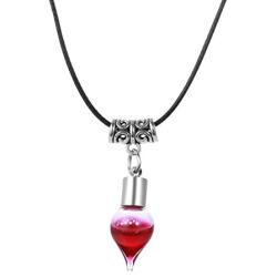 Paialco Jewelry Halloweens Vampire Blood Vial Long Cord Pendant Necklaces