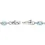 Sterling Silver Genuine, Created or Simulated Gemstone Oval Polished Infinity Classic Tennis Bracelet Sterling Silver Genuine, Created or Simulated Gemstone Oval Polished Infinity Classic Tennis Bracelet