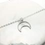 TseanYi Layering Moon Star Necklaces Silver Crescent Moon Pendant Necklace Vintage Bead Choker Necklace Chain Jewelry for Women and Girls