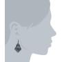 1928 Jewelry Filigree Teardrop Chandelier Earrings
