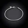 Bracelets Bangle, 3MM Snake Chain Round Charm Women Bracelet Minimalist Bangle Party Jewelry Gift - Silver Bracelets Bangle, 3MM Snake Chain Round Charm Women Bracelet Minimalist Bangle Party Jewelry Gift - Silver