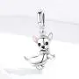 LAMOONY Dog Charm 925 Sterling Silver Dinosaur Charm Spider Charm Cat Charm Animal Charm Dolphin Charm Mouse Charm for Pandora Charm Bracelet
