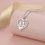 FLYOW S925 Sterling Silver Cute Animal Penguin Heart Pendant Mother Child I Love You Mom Penguin Necklace Jewelry Birthday Gifts for Women FLYOW S925 Sterling Silver Cute Animal Penguin Heart Pendant Mother Child I Love You Mom Penguin Necklace Jewelry Birthday Gifts for Women