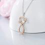 MISTBEE Sterling Silver Stethoscope Necklace Doctor Nurse Medical Jewelry Angel Wings/Cross Necklaces Medical Nurse Gifts for Women