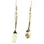 Funny Spoon Fork Asymmetry Dangle Earrings Polishing Gold Plated Cute Drop Earrings for Women Girls Funny Spoon Fork Asymmetry Dangle Earrings Polishing Gold Plated Cute Drop Earrings for Women Girls