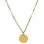 Letter Initial Necklaces for Women Girls, 14K Gold Filled Disc Letters Pendant Initial Necklace Adjustable Personality Delicate Tiny Necklace for Girls Teens Baby Best Necklace Gifts for Women