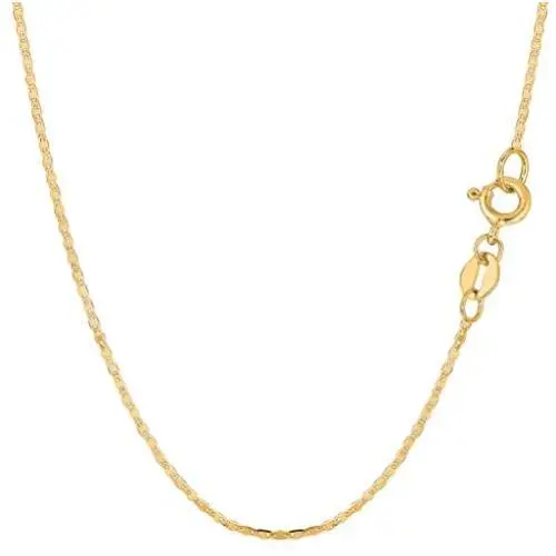 The Diamond Deal Unisex 14K SOLID Yellow Gold 1.2mm Shiny Mens Mariner-Link Chain Necklace for Pendants and Charms with Spring-Ring Clasp (16'', 18'' or 20 inch) Mens 14k Mariner Chains The Diamond Deal Unisex 14K SOLID Yellow Gold 1.2mm Shiny Mens Mariner-Link Chain Necklace for Pendants and Charms with Spring-Ring Clasp (16'', 18'' or 20 inch) Mens 14k Mariner Chains