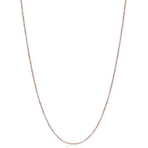 River Island Sterling Silver 1 mm Rolo Chain Size 14-36'' | Available in Silver, Rose and Yellow Gold