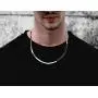 Savlano 925 Sterling Silver 4.5mm Herringbone Flat Snake Magic Chain Necklace for Men & Women - Made in Italy Savlano 925 Sterling Silver 4.5mm Herringbone Flat Snake Magic Chain Necklace for Men & Women - Made in Italy