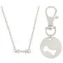 MIXIA 2pcs/Set Dog Bone Charm Necklace Collar Matching Friendship Best Friend Keyring Jewelry Pet Jewelry Dog Lover Gift Set