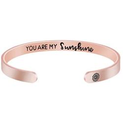 Joycuff Inspirational Bracelet Friendship Gifts for Her Girl Women Daughter Jewelry Best Friend BFF Cuff