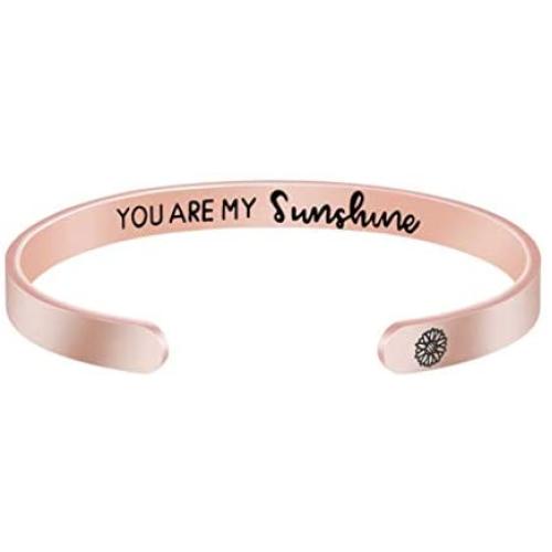 Joycuff Inspirational Bracelet Friendship Gifts for Her Girl Women Daughter Jewelry Best Friend BFF Cuff