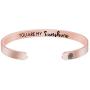 Joycuff Inspirational Bracelet Friendship Gifts for Her Girl Women Daughter Jewelry Best Friend BFF Cuff