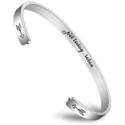 Fashionalife Bangle Bracelets for Women Engraved Cuff Well Behaved Women Seldom Make History