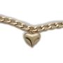 TFJ Women Fashion Jewelry Boot Bracelet Gold Metal Chain Links Shoe Bling Love Heart Charm