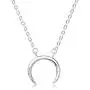 Altitude Boutique Small Horn Necklace for Women Crescent Moon Necklace Simple Horizontal Bar Necklace for Women Minimalist Jewelry Delicate Jewelry