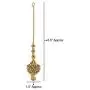 MUCH-MORE Sleek Design Gold Plated Maang Tikka for Girls & Kids & Women (MT-2228)