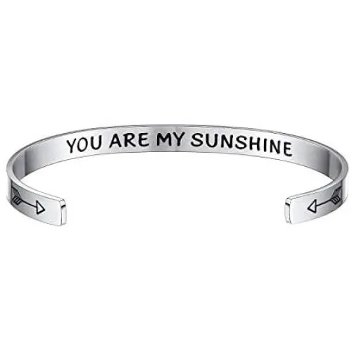 Vinjewelry Motivational Encouragement Bracelet Cuff Bangle Friend Gifts Ideas Women Personalized Jewelry Stainless Steel Vinjewelry Motivational Encouragement Bracelet Cuff Bangle Friend Gifts Ideas Women Personalized Jewelry Stainless Steel