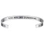 Vinjewelry Motivational Encouragement Bracelet Cuff Bangle Friend Gifts Ideas Women Personalized Jewelry Stainless Steel