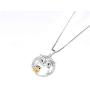 Sterling Silver Owl Necklace Gold Owls Pendant Necklace Jewelry Gifts for Women Mom Daughter (Gold owl necklace) (Gold owl necklace)