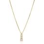 Vanbelle 18K Gold Plated Jewelry Geometric Pendant Necklace with Cubic Zirconia Stones for Women and Girls