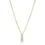 Vanbelle 18K Gold Plated Jewelry Geometric Pendant Necklace with Cubic Zirconia Stones for Women and Girls