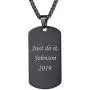 U7 Personalized Dog Tags Necklace with Chain Stainless Steel Text/Image Print Photo Custom Engraving Pendant, Gift for Men Women(Tag/Round/Heart) U7 Personalized Dog Tags Necklace with Chain Stainless Steel Text/Image Print Photo Custom Engraving Pendant, Gift for Men Women(Tag/Round/Heart)