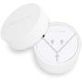 Katie Loxton Womens Silver Plated Sentiment Set Necklace and Earring Boxed Set of 2 Cross