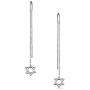 Amulet Talisman Hamsa Hand Of God Symbol Spiritual Thin Long Chain Threader Earrings For Women Teen .925 Sterling Silver U Stabilizer Amulet Talisman Hamsa Hand Of God Symbol Spiritual Thin Long Chain Threader Earrings For Women Teen .925 Sterling Silver U Stabilizer