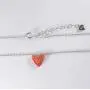 Tingle Red Opal Heart Necklace Pendant Sterling Silver Fine Jewelry For Women Fire Opal Pendant Necklace 925 Sterling Silver Heart Pendant Necklace For Girls