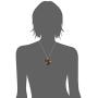 Sterling Silver Pressed Flower Heart Pendant Necklace