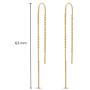 HIGHSTREET .925 Sterling Silver threader chain drop earrings for women | nickel free and Hypoallergenic | lightweight and comfortable for all day wear