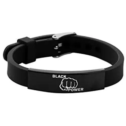 Black Power Fist Bracelet BLM Gifts Black Power Gifts Adjustable Fist Power Jewelry