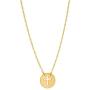 Ritastephens 14k Yellow Gold Mini Contemporary Cut-out Cross Necklace Chain Adjustable 16-18 Inches