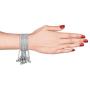 Efulgenz Boho Vintage Antique Gypsy Tribal Indian Oxidized Silver Plated Bell Tassel Charm Bracelets Bangle Set Jewelry