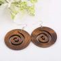 African Wooden Earrings for Women EVBEA Big Statement Circle Beautiful Earrings