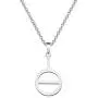 CENWA Agender Symbol Necklace Non-Binary Gender Androgyne Androgyny Sign Genderqueer Genderfluid Bigender Trigender