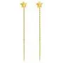 18K Real Gold Tiny Threader Earrings for women, Yellow Gold 4mm Dangle Star Earrings Ear Line Hypoallergenic Jewelry for Her, Mom, Wife, Girls, Teens 18K Real Gold Tiny Threader Earrings for women, Yellow Gold 4mm Dangle Star Earrings Ear Line Hypoallergenic Jewelry for Her, Mom, Wife, Girls, Teens