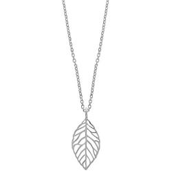 Boma Jewelry Sterling Silver Leaf Necklace, 20 Inches
