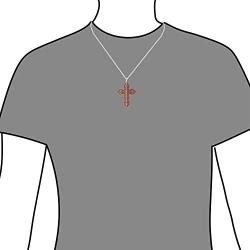 VITEROU Designed Magnetic Pure Copper Therapy Christian Cross Pendant Necklace with Healing Magnets Pain Relief for Neck Arthritis Migraine Headaches Shoulders and Back,3500 Gauss