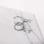 925 Sterling Silver CZ Cubic Zirconia Cartilage Huggie Charm Earring, Round Hoop Dangle Earrings Dainty Fine Jewelry Gifts for Women 925 Sterling Silver CZ Cubic Zirconia Cartilage Huggie Charm Earring, Round Hoop Dangle Earrings Dainty Fine Jewelry Gifts for Women