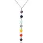 YUANKEXIANG Chakra Necklace 7 Chakra Stones Pendant Necklace Beads Gemstone Healing Crystals Jewelry Birthday YUANKEXIANG Chakra Necklace 7 Chakra Stones Pendant Necklace Beads Gemstone Healing Crystals Jewelry Birthday