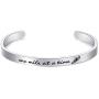 LParkin Marathon Runners Gifts Bracelet Running Jewelry Men Women One Mile at A Time Bracelet 1/4” x 6'' Stainless Steel Polished Finish