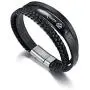 VNOX Her King His Queen Handmade Genuine Leather Wrap Cuff Wristband Bracelet for Him Her