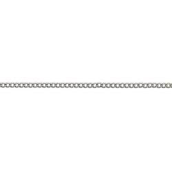 Pori Jewelers Genuine Platinum 950 Solid Diamond Cut Cuban/Curb Chain Necklace -1.0mm Thick